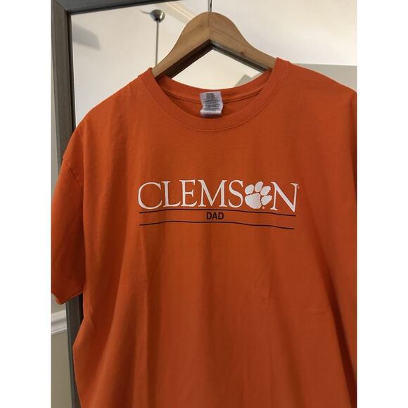 Clemson University Dad T Shirt Gildan Orange Extra Large - Picture 2 of 4